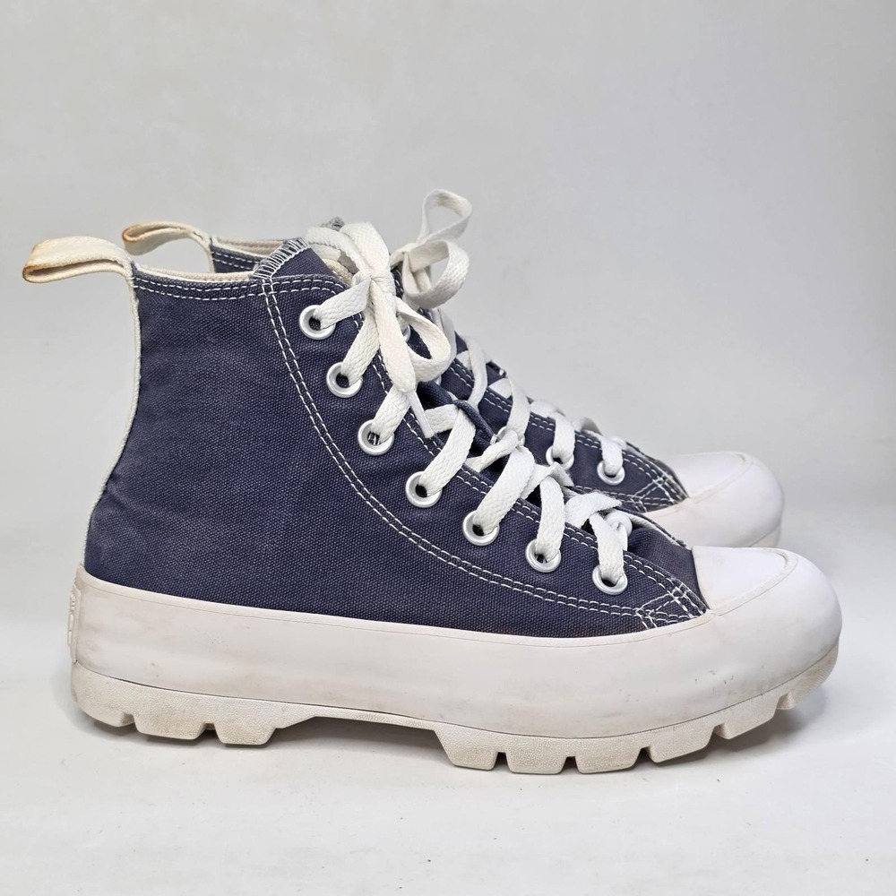 Converse Chuck Taylor All Star Lugged Sneakers Womens 5.5 Navy High Top Platform